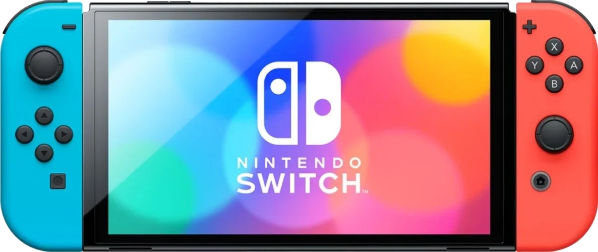 Игровая приставка Nintendo Switch OLED 64GB (неоновый красный/неоновый синий) (AZ) 2