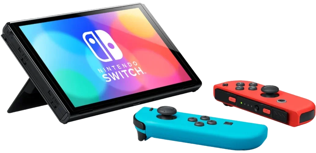 Игровая приставка Nintendo Switch OLED 64GB (неоновый красный/неоновый синий) (AZ) 4
