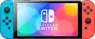 Игровая приставка Nintendo Switch OLED 64GB (неоновый красный/неоновый синий) (AZ) 1